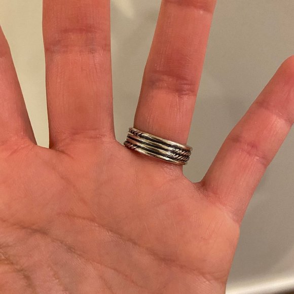 David Yurman X Crossover Ring With Diamonds - Picture 2 of 9